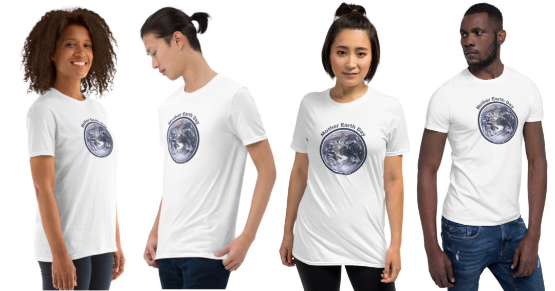 People wearing Earth Day shirts
