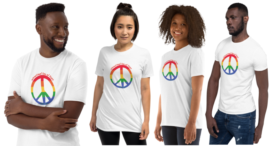 People wearing Earth Day shirts
