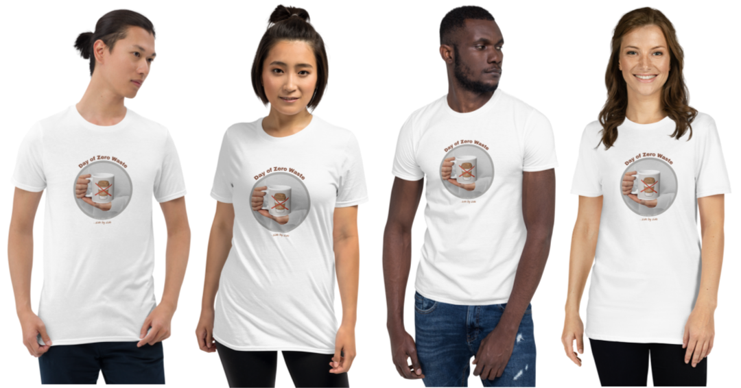 People wearing Earth Day shirts