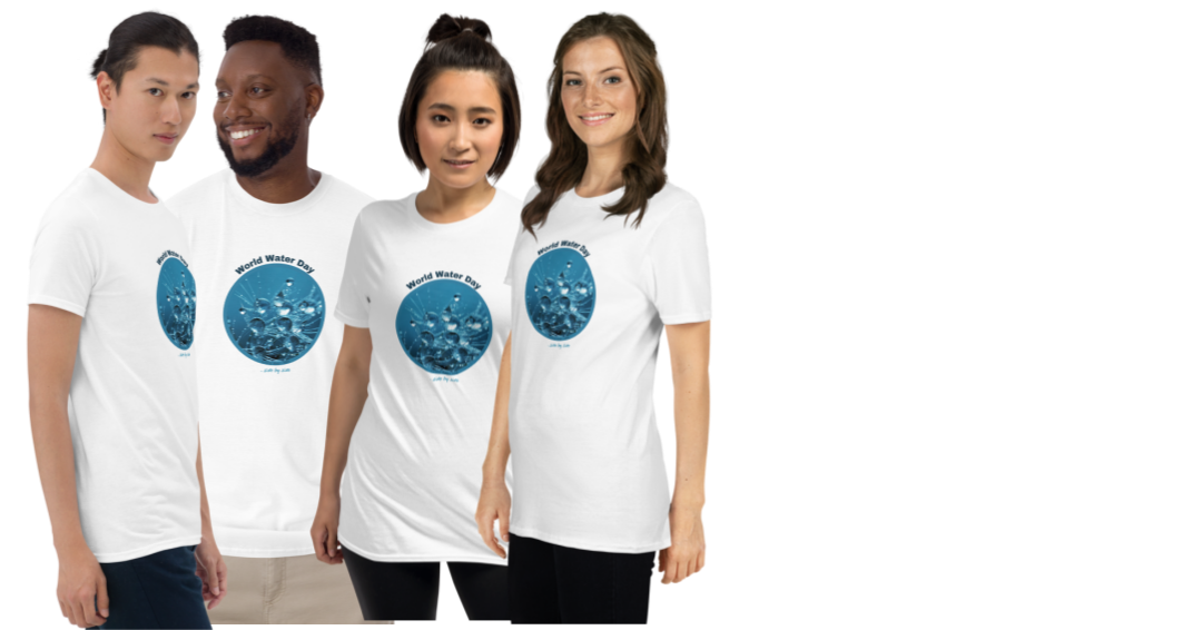 People wearing Earth Day shirts